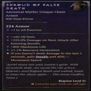 Shroud of False Death