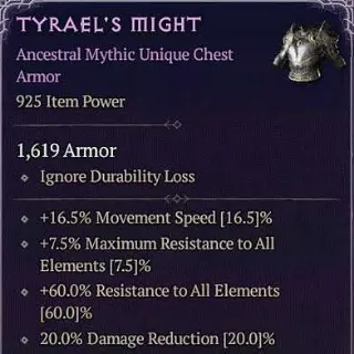 TYRAEL'S MIGHT UBER UNIQE