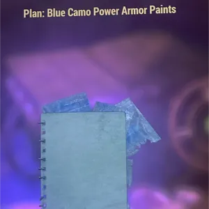 blue camo paint