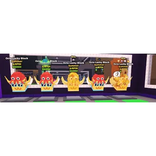 5x Octo Lucky Block