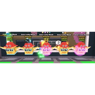 5x Octo Lucky Block