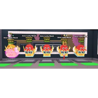 5x Octo Lucky Block
