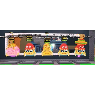 5x Octo Lucky Block