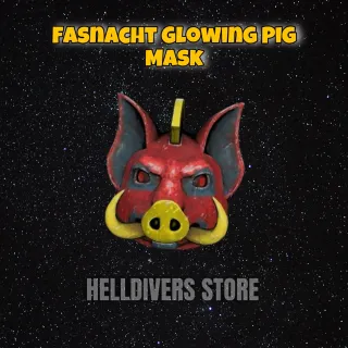 Fasnacht Glowing Pig