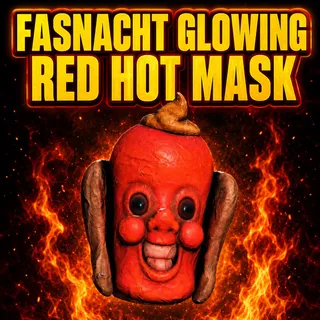 glowing red hot mask