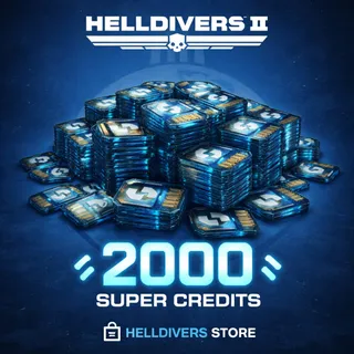 2000 SUPER CREDITS + XP HELLDIVERS 2 PC/PS/XBOX