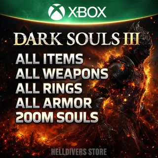 Dark souls 3 All Items XBOX