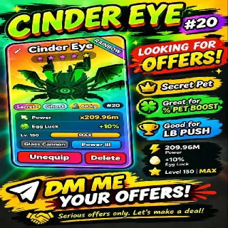 RAINBOW CINDER EYE TAP SIMULATOR REBORN