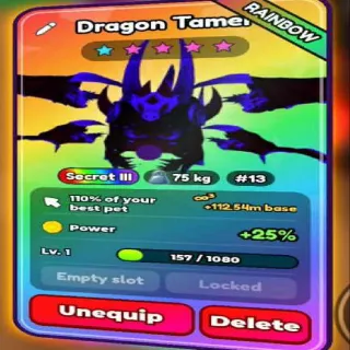 RAINBOW DRAGON TAMER TAP SIMULATOR REBORN