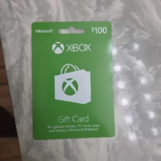100.00 Xbox Gift Card