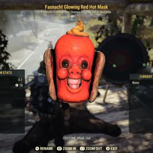 Glowing Red Hot Mask