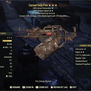 Legacy Cursed holy fire