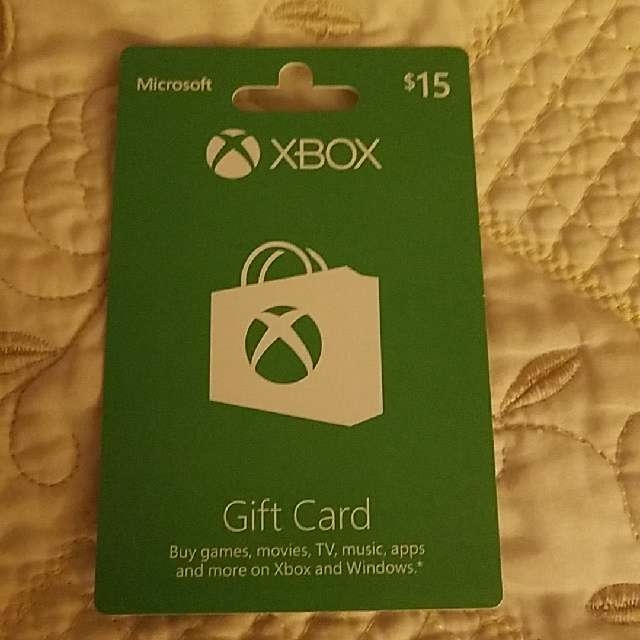 xbox 15 dollar gift card