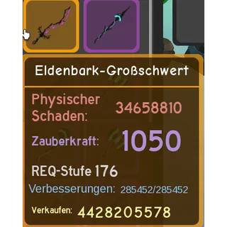 DQR Eldenbark Greatsword Upgraded