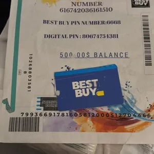 $500.00 Best Buy E. gift card