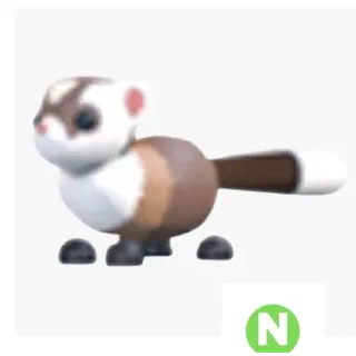 Neon black-footed ferret