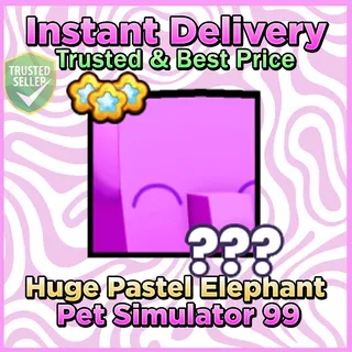 Huge Pastel Elephant