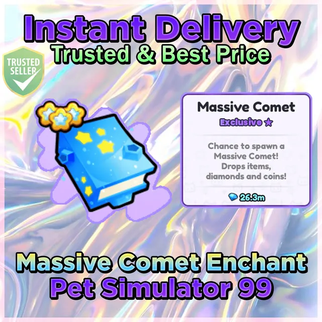 Pet Sim 99 Massive Comet Enchant - Roblox Game Items - Gameflip