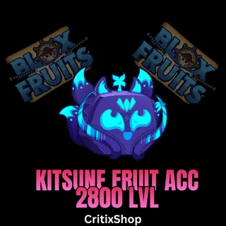 Blox Fruit | 2800LVL + GH + Kitsune FRUIT | Account