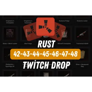 RUST | 42+43+44+45+46+47+48 Round Total 75+ skin drop