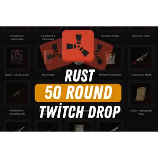 RUST - TWITCH DROP - 50 ROUND - 6 SKIN