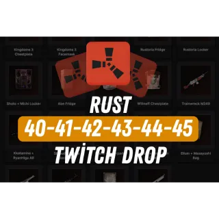 RUST | 77 SKİN❤️Round 40-41-42-43-44-45 Twitch Drop