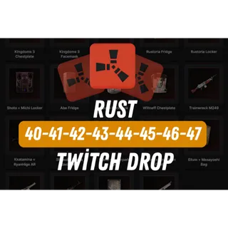 RUST | 88 SKİN❤️Round 40-41-42-43-44-45-46-47 Twitch Drop