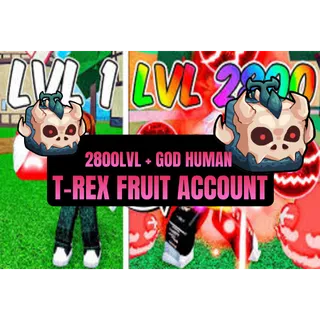 Blox Fruit | 2800LVL + GH + T-rex FRUIT | ACCOUNT
