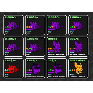 OFFER | BEST WL PACK  12x BRAINROTS | FRUITS VS BRAINROTS