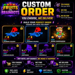 CUSTOM ORDER FOR ROTS in Fruits vs Brainrots