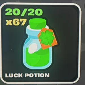 x67 luck potions