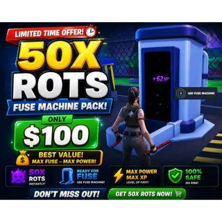 50X ROTS Fuse Machine Pack ⚡ | 300M–425M Power Units | Fruits vs Brainrots