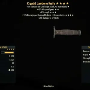 Cryptid Jawbone Knife