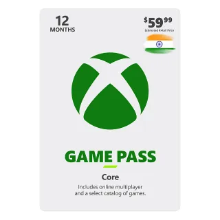 Xbox Game Pass Core 12 months Key INDIA