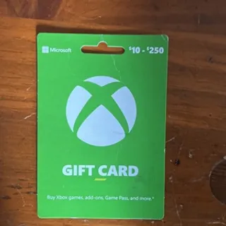 $250 Xbox gift card 