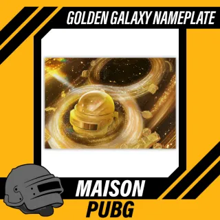 PUBG | GOLDEN GALAXY NAMEPLATE