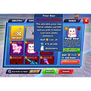 Polar Bear sword/mount