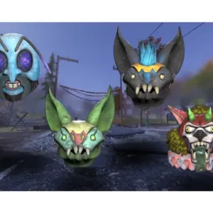 bundle of 4 glowing mask