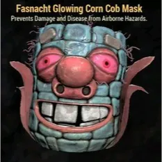 glowing corn cob mask