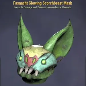 glowing scorchbeast mask