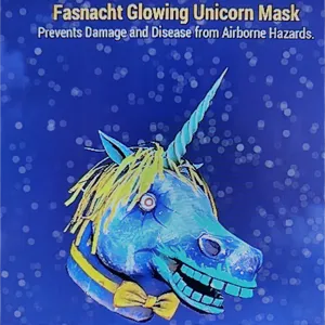 glowing unicorn mask