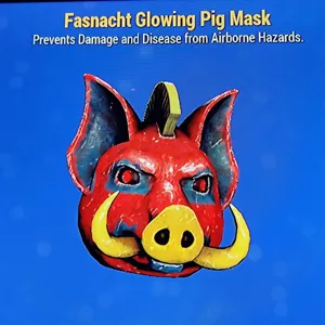 glowing pig mask