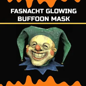 glowing Buffon mask