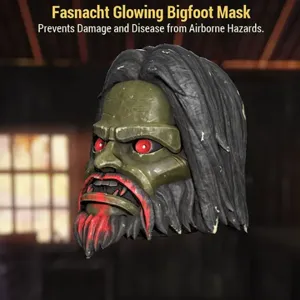 glowing Bigfoot mask
