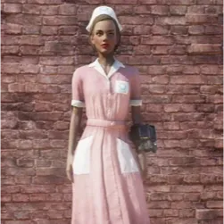 pink asylum dress
