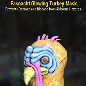 glowing turkey mask