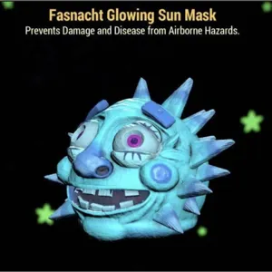 glowing sun mask