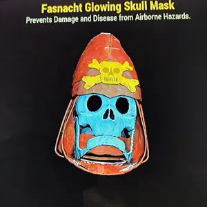 glowing skull mask