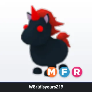 Adopt Me Mega Neon Fly Ride Evil Unicorn (MFR) - Full Grown - Fast Trade