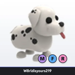 Adopt Me Mega Neon Fly Ride Dalmatian (MFR) - Full Grown - Fast Trade